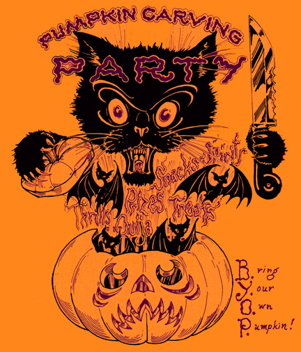 Pumpkin Carving Invitation